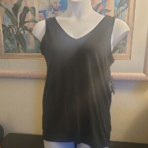 Classic Black V-Neck Tank Top